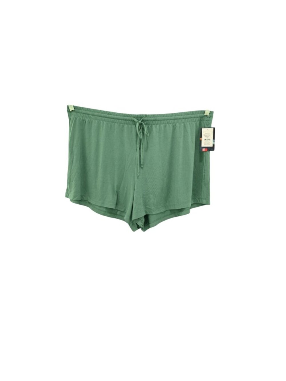 NWT Auden Sleep Shorts Sz 2X Green Soft Lounge Drawstring Pull-On Casual Wear